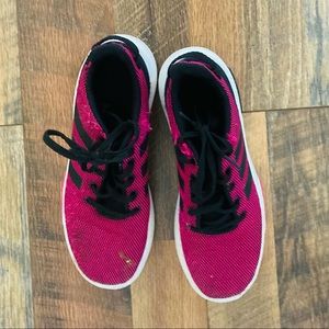 Pink adidas tennis shoes